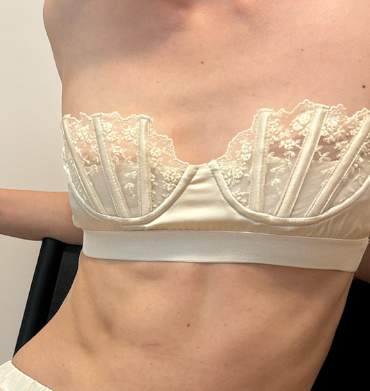 Lace Boned Shelf Bra